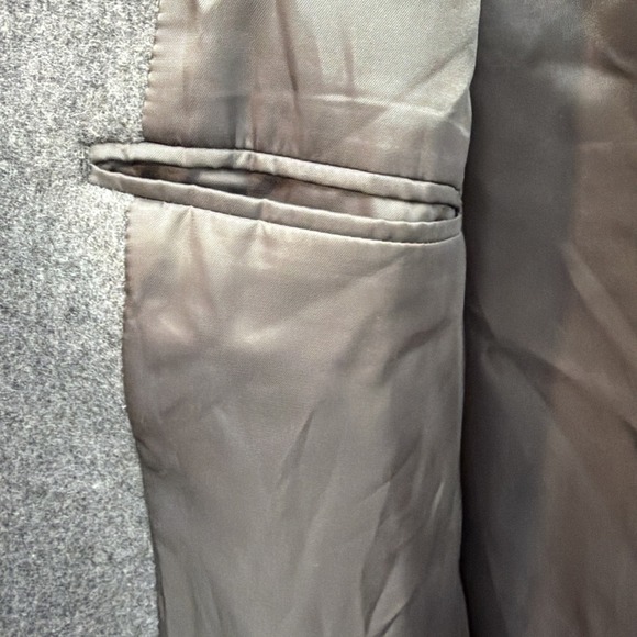 Dunst Unisex Mac Coat XL Charcoal Gray Wool Blend Pockets Belted Classic Winter - Picture 13 of 16